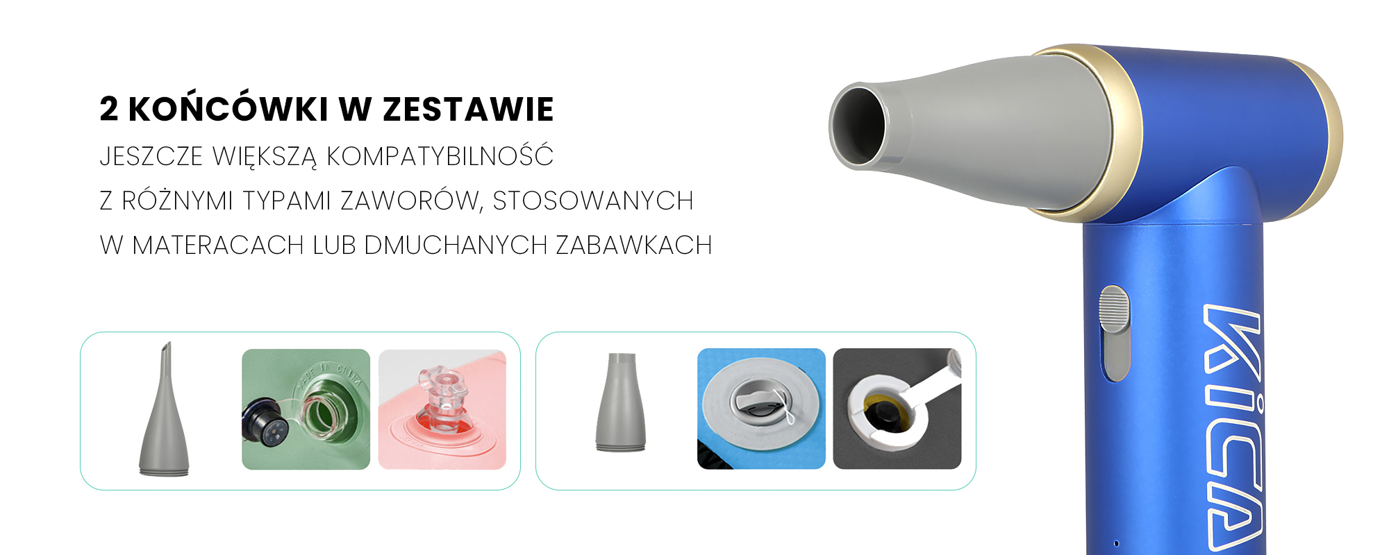 Dmuchawa wielofunkcyjna FeiyuTech KiCA JetFan 2 - niebieska